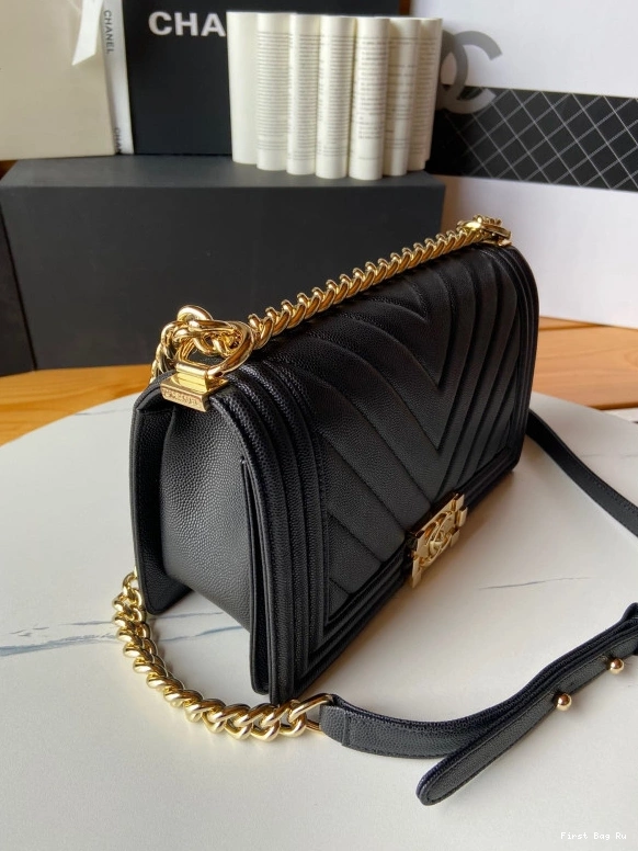 First Bag Ru BOY BAG 20CM 25CM CHANEL 0802
